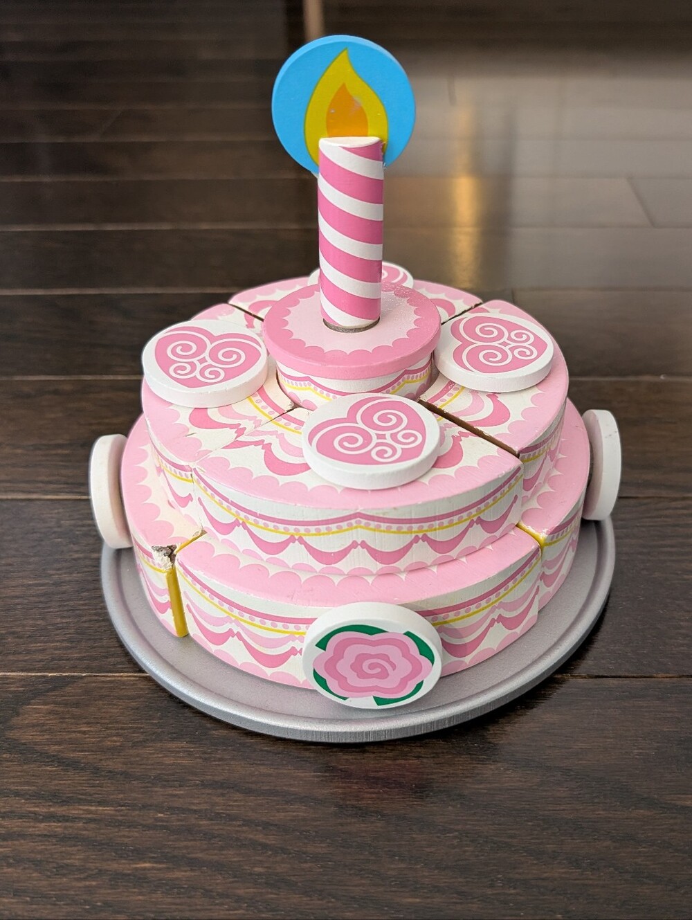 Melissa & Doug Wooden Birthday Cake, preschool Toy - Picture 4 of 9